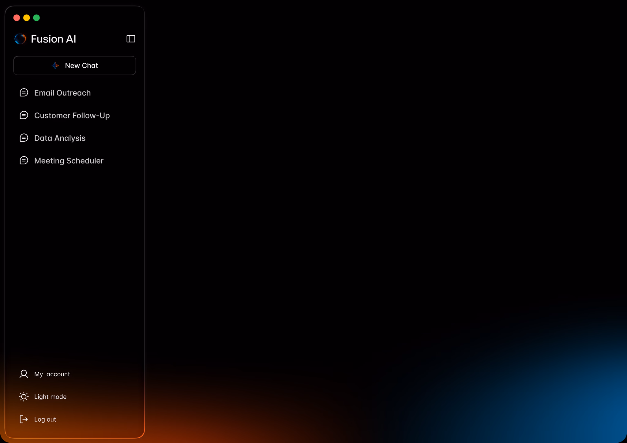 AI assistant workspace